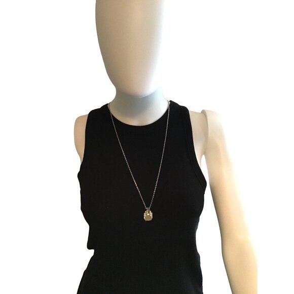 BEAUTIFUL FASHIONABLE WOMEN SILVER TONE NECKLACE - Picture 2 of 4